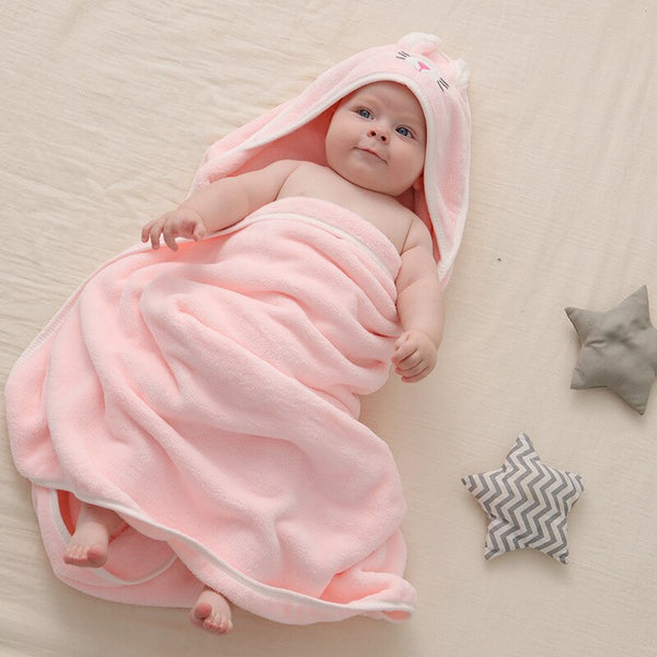 TODDLER BABY HOODED TOWELS  CARE